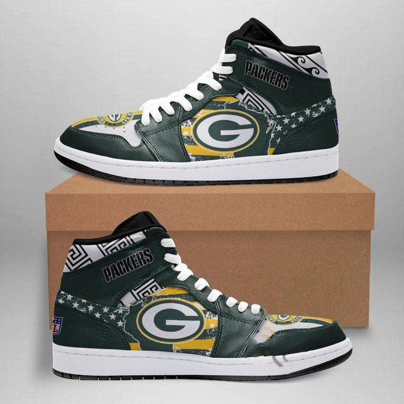 Green Bay Packers Custom Air Jordan Shoes 13 Green Bay Packers Custom Air Jordan Shoes