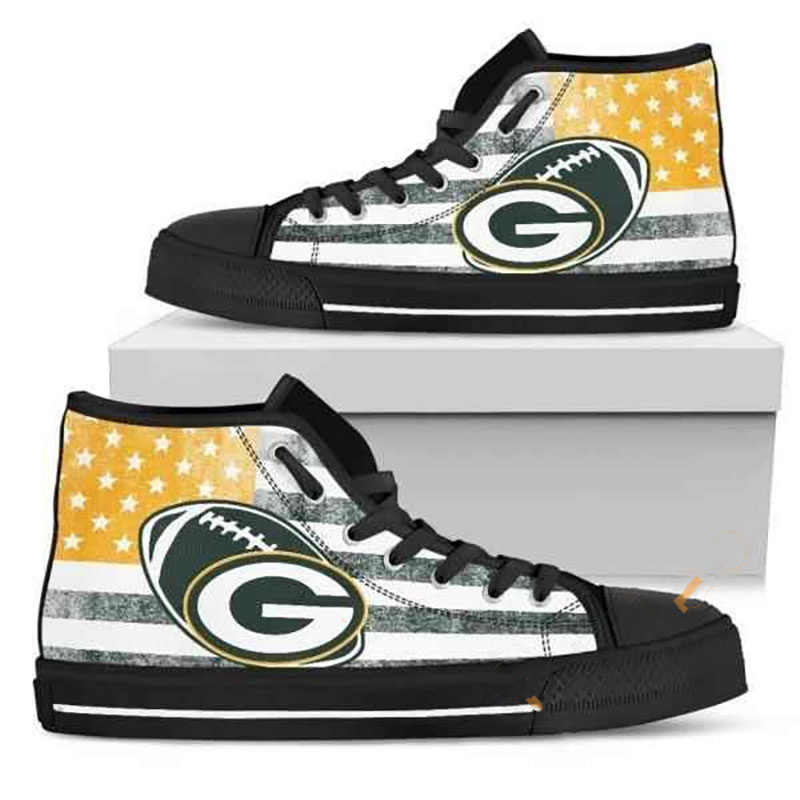 Green Bay Packers Nfl Football High Top Shoes
