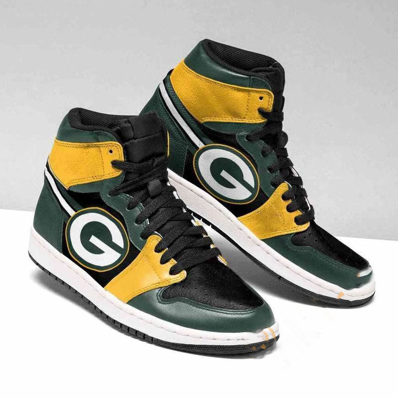 Green Bay Packers Nfl Football Custom Air Jordan Shoes
