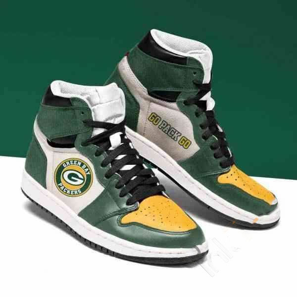 Green Bay Packers Nfl Football Custom Air Jordan Shoes