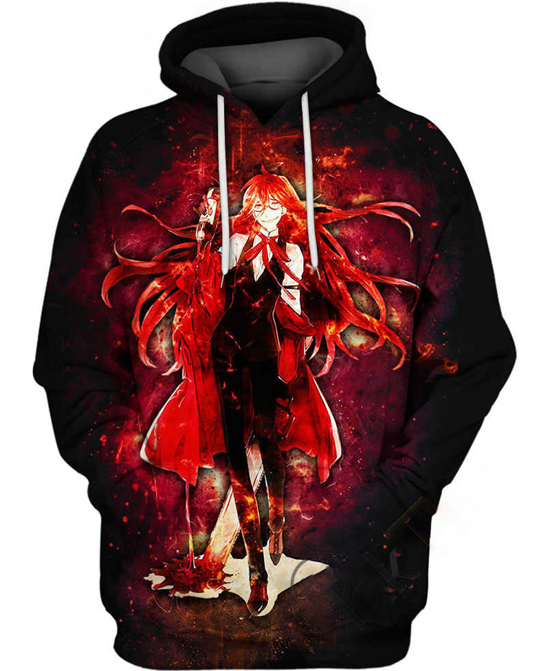 Grell Sutcliff Hoodie 3D 14 Grell Sutcliff Hoodie 3D