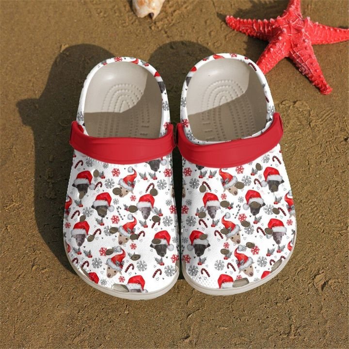 Greyhound Christmas Crocs Clog Shoes