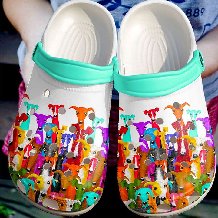 Greyhound Naughty Greyhounds Crocs Clog Shoes 6 Greyhound Naughty Greyhounds Crocs Clog Shoes