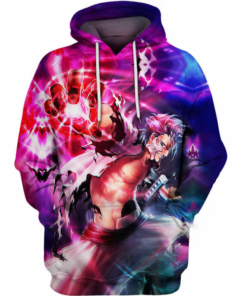 Grimmjow Hoodie 3D 4 Grimmjow Hoodie 3D