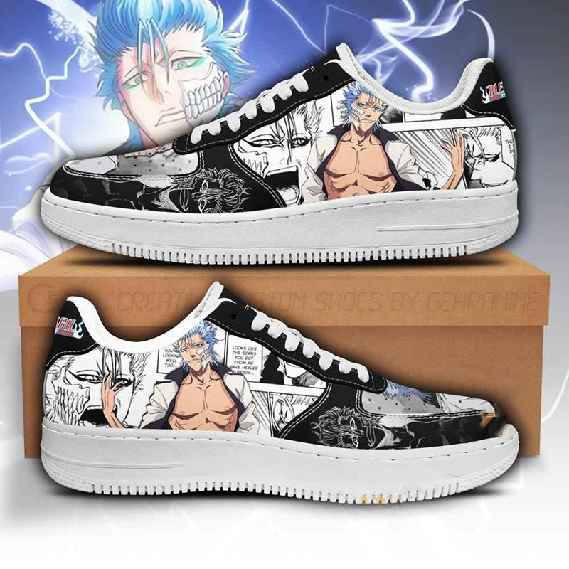 Grimmjow Bleach Anime Nike Air Force Shoes