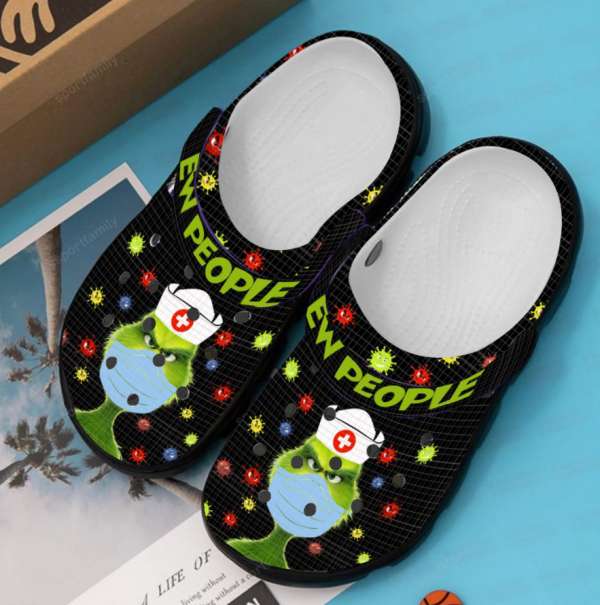 Grinch Nurse Ew People Crocs Clog Shoes 3 Grinch Nurse Ew People Crocs Clog Shoes