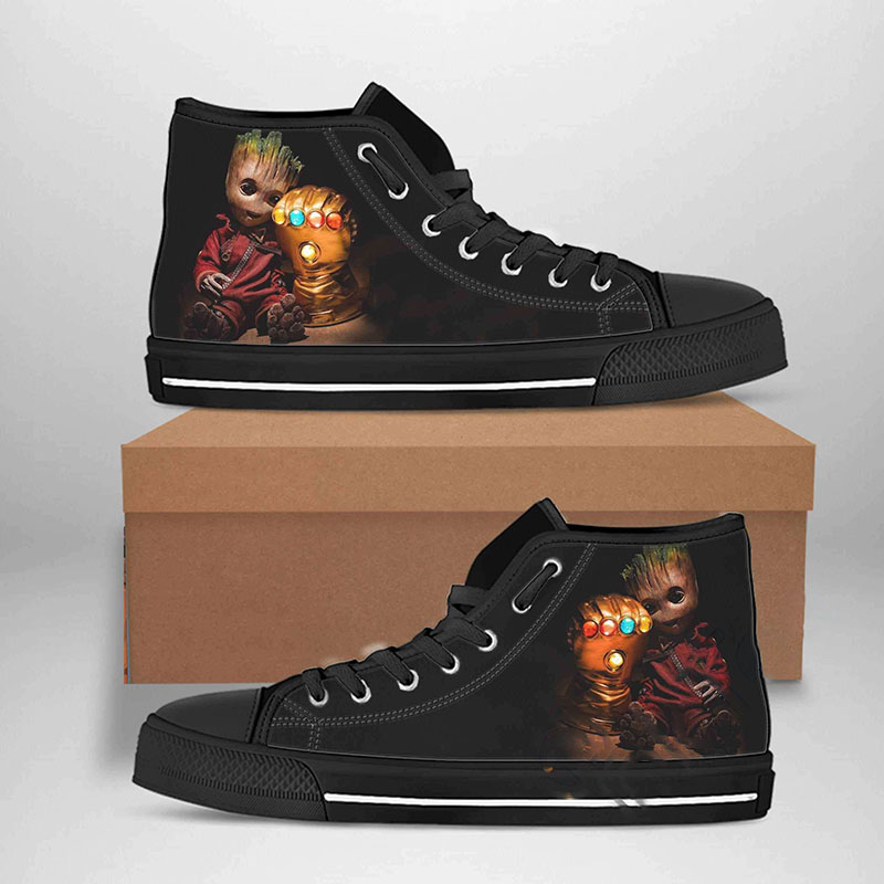 Groot Best Movie Character High Top Shoes 8 Groot Best Movie Character High Top Shoes