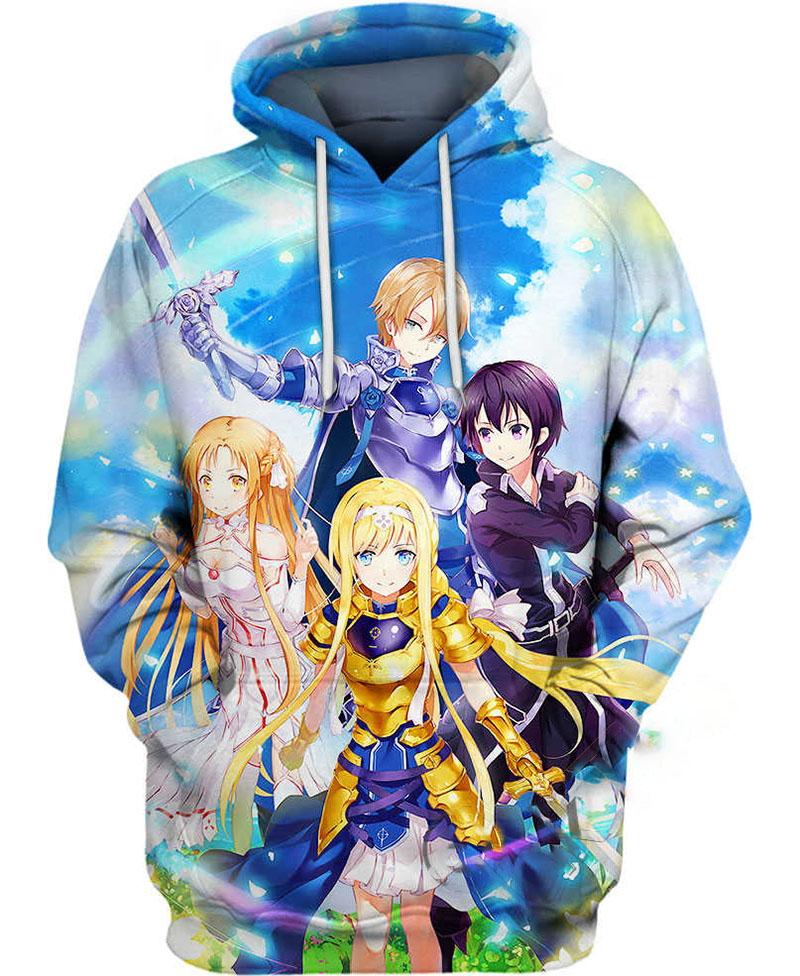 Group Of Four Hoodie 3D