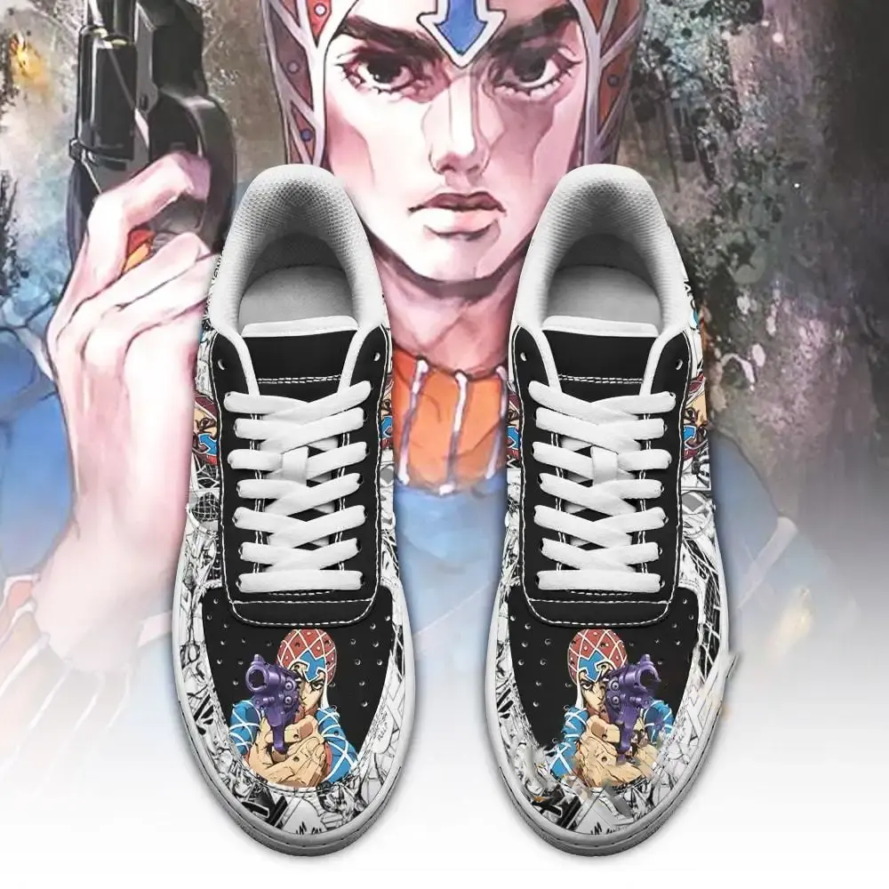 Guido Mista Manga Style Jojo’s Anime Fan Gift Amazon Nike Air Force Shoes