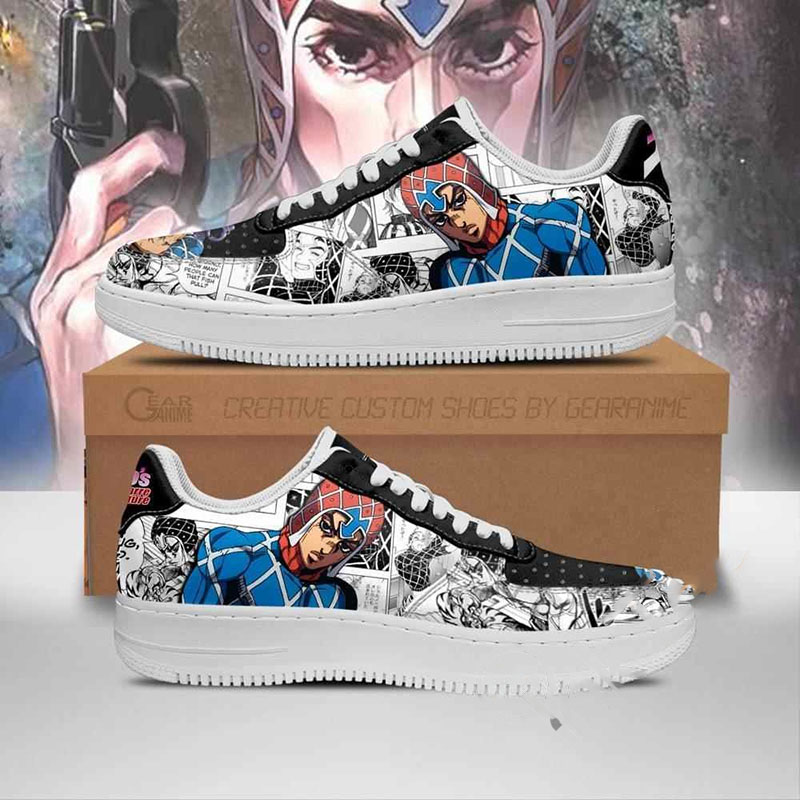Guido Mista Manga Style Jojo’s Anime Nike Air Force Shoes