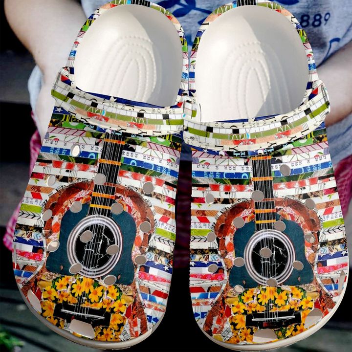 Guitar Colorful Crocs Clog Shoes