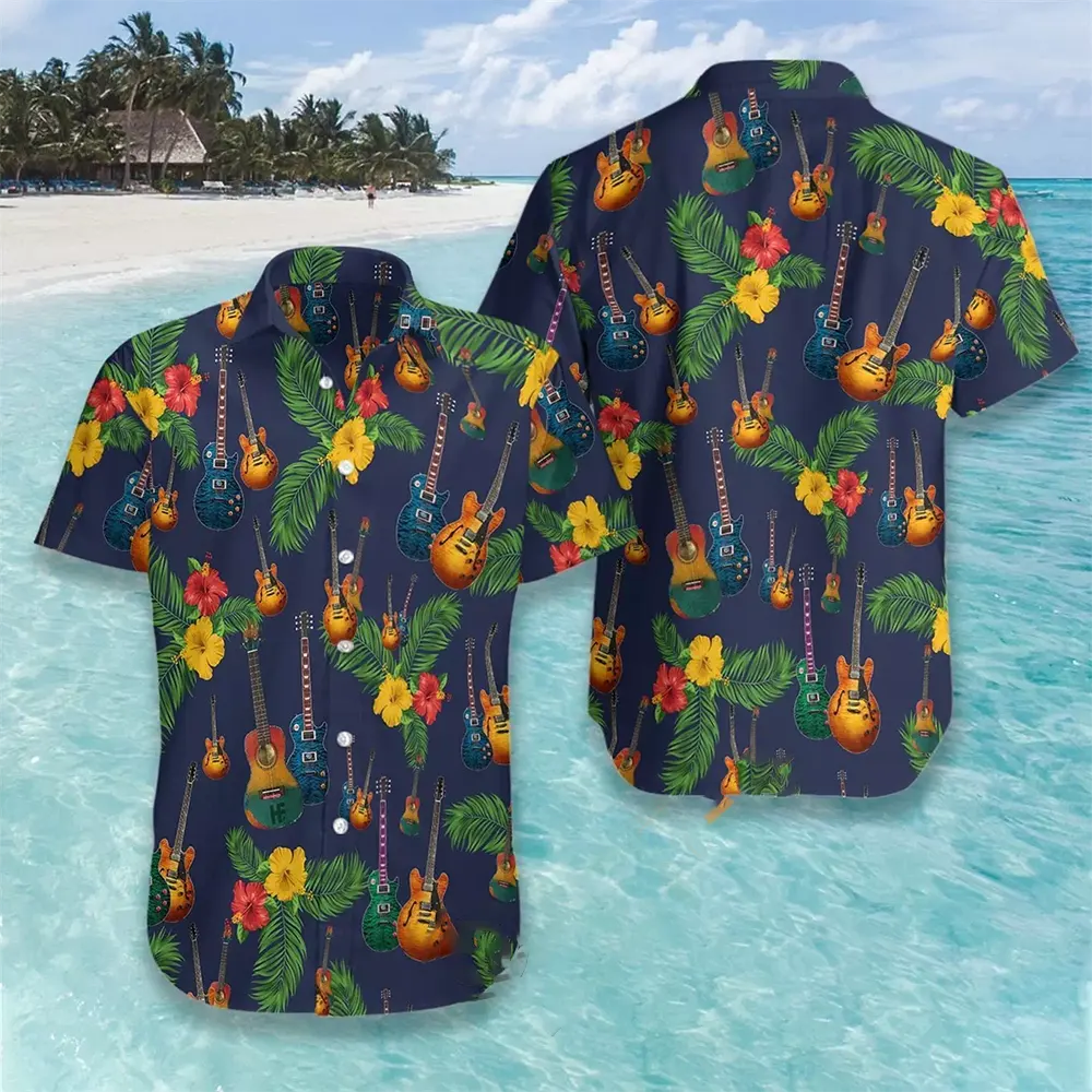 Guitar Hawaiian shirts 13 Guitar Hawaiian shirts
