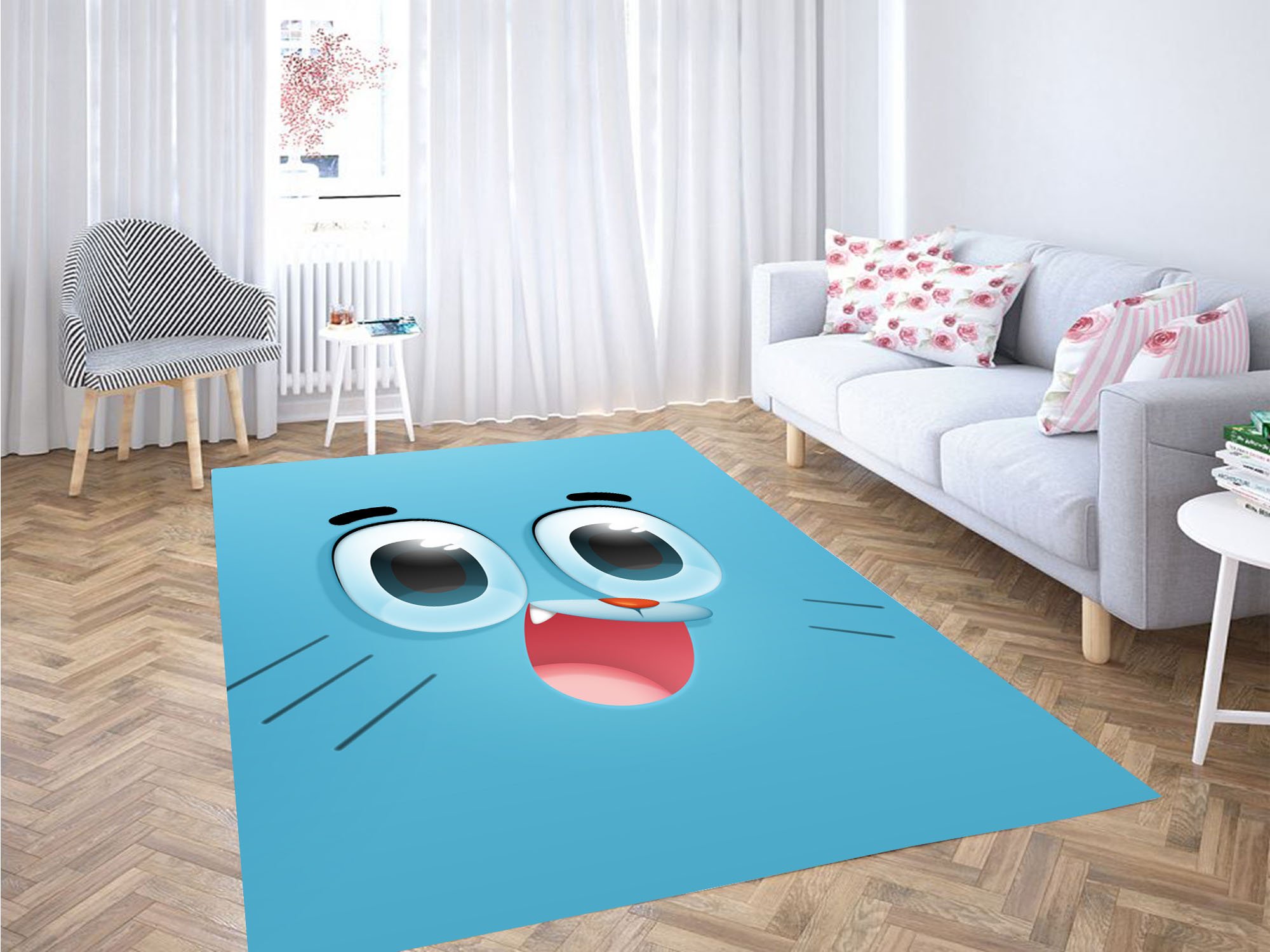 Gumball Watterson Blue Carpet Rug 1 Gumball Watterson Blue Carpet Rug