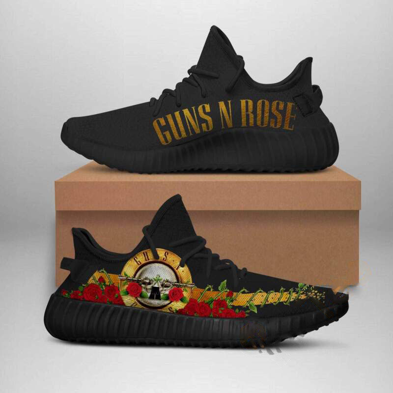 Guns N Roses Band Black Edition Yeezy Boost