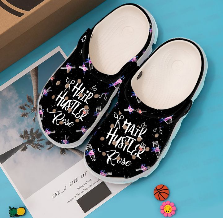 Hairstylist Personalized Hair Hustler Galaxy Crocs Clog Shoes 3 Hairstylist Personalized Hair Hustler Galaxy Crocs Clog Shoes