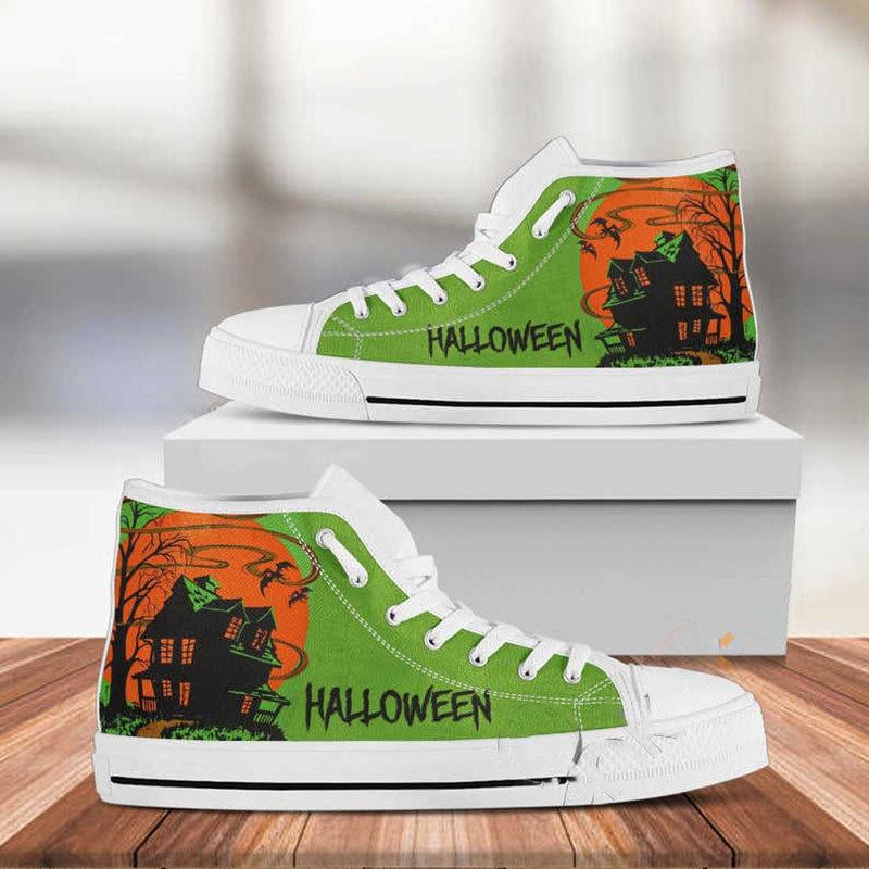 Halloween Green Custom Movie High Top Shoes