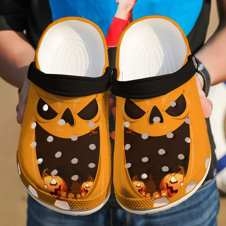 Halloween Happy Pumpkin Crocs Clog Shoes 10 Halloween Happy Pumpkin Crocs Clog Shoes
