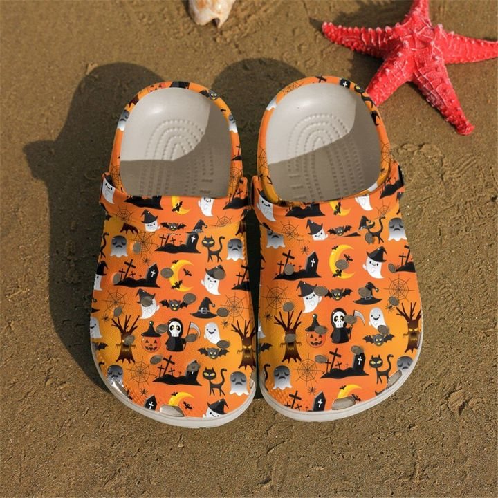 Halloween Seamless Pattern Crocs Clog Shoes 1 Halloween Seamless Pattern Crocs Clog Shoes