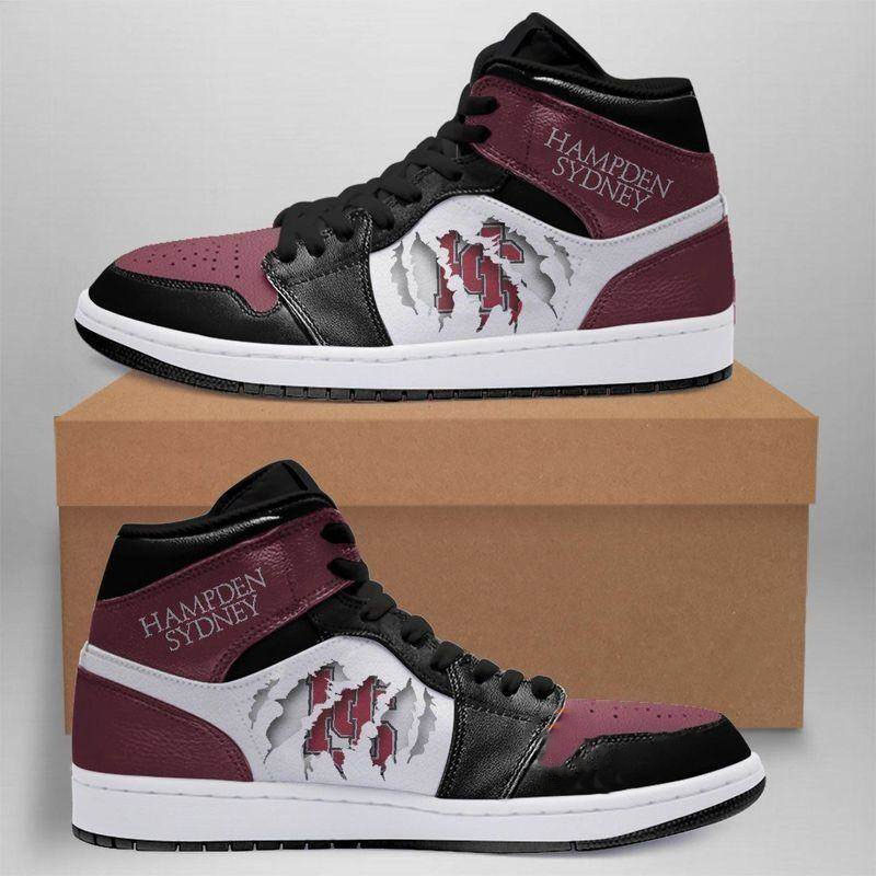 Hampden-Sydney College Tigers Custom Air Jordan Shoes
