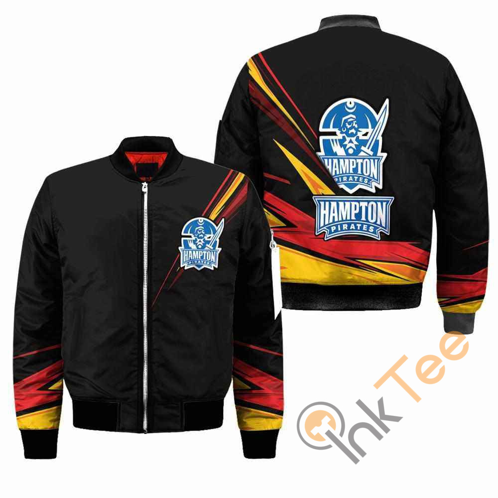 Hampton Pirates NCAA Black Apparel Best Christmas Gift For Fans Bomber Jacket