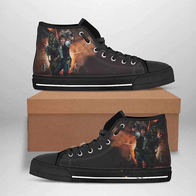 Han Solo Best Movie Character High Top Shoes 3 Han Solo Best Movie Character High Top Shoes