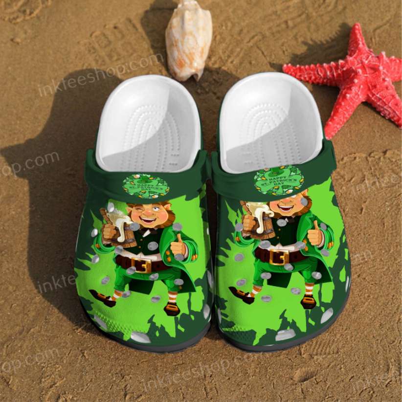 Happy St. Patrick's Day Crocs Clog Shoes 6 Happy St. Patrick’s Day Crocs Clog Shoes