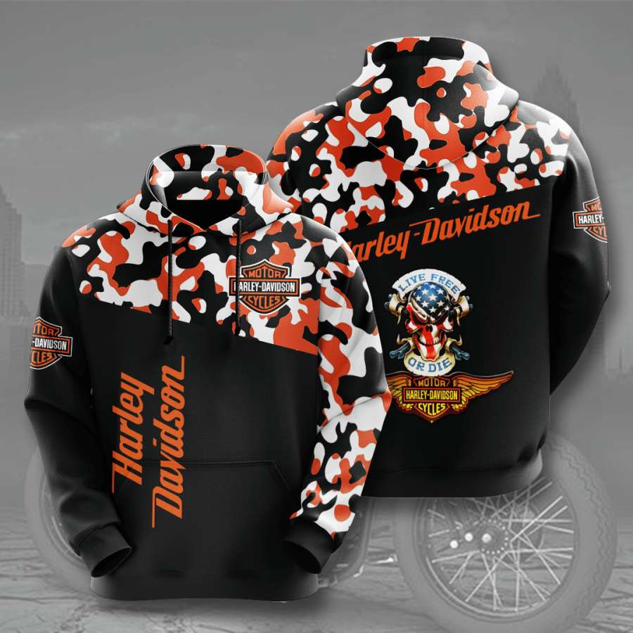 Harley Davidson Custom Hoodie 3D 1 Harley Davidson Custom Hoodie 3D