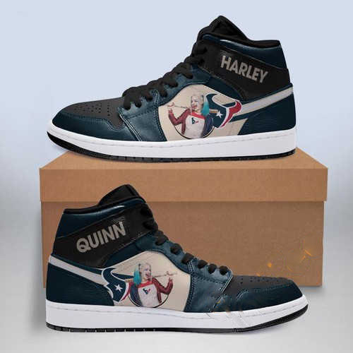 Harley Quinn Houston Texans Jordan Custom Air Jordan Shoes