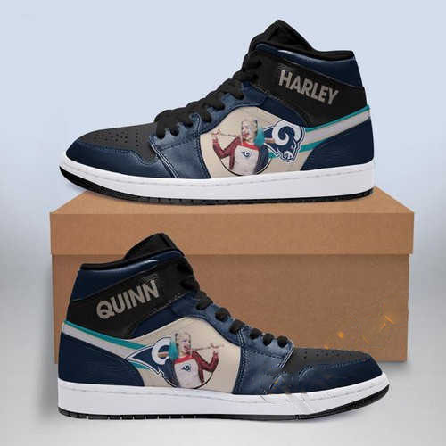 Harley Quinn Los Angeles Rams Jordan Custom Air Jordan Shoes