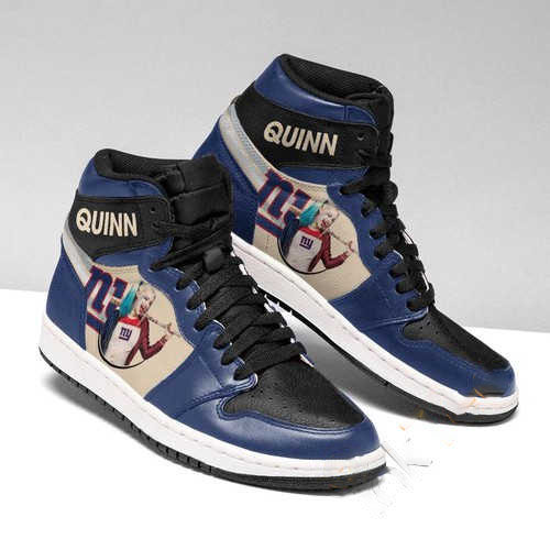 Harley Quinn New York Giants Jordan Custom Air Jordan Shoes