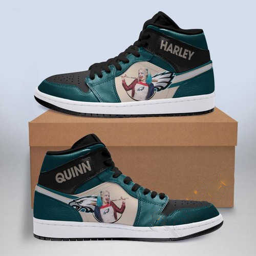 Harley Quinn Philadelphia Eagles Jordan Custom Air Jordan Shoes