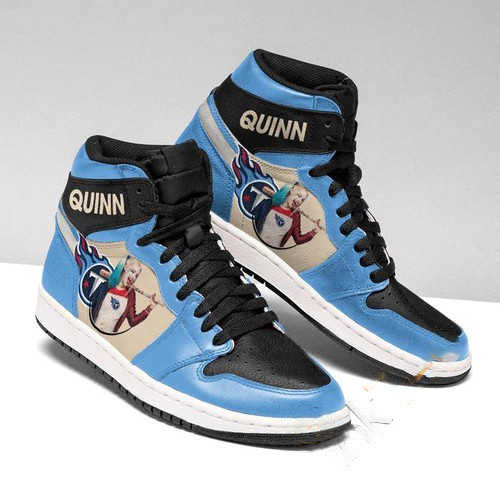 Harley Quinn Tennessee Titans Jordan Custom Air Jordan Shoes 3 Harley Quinn Tennessee Titans Jordan Custom Air Jordan Shoes