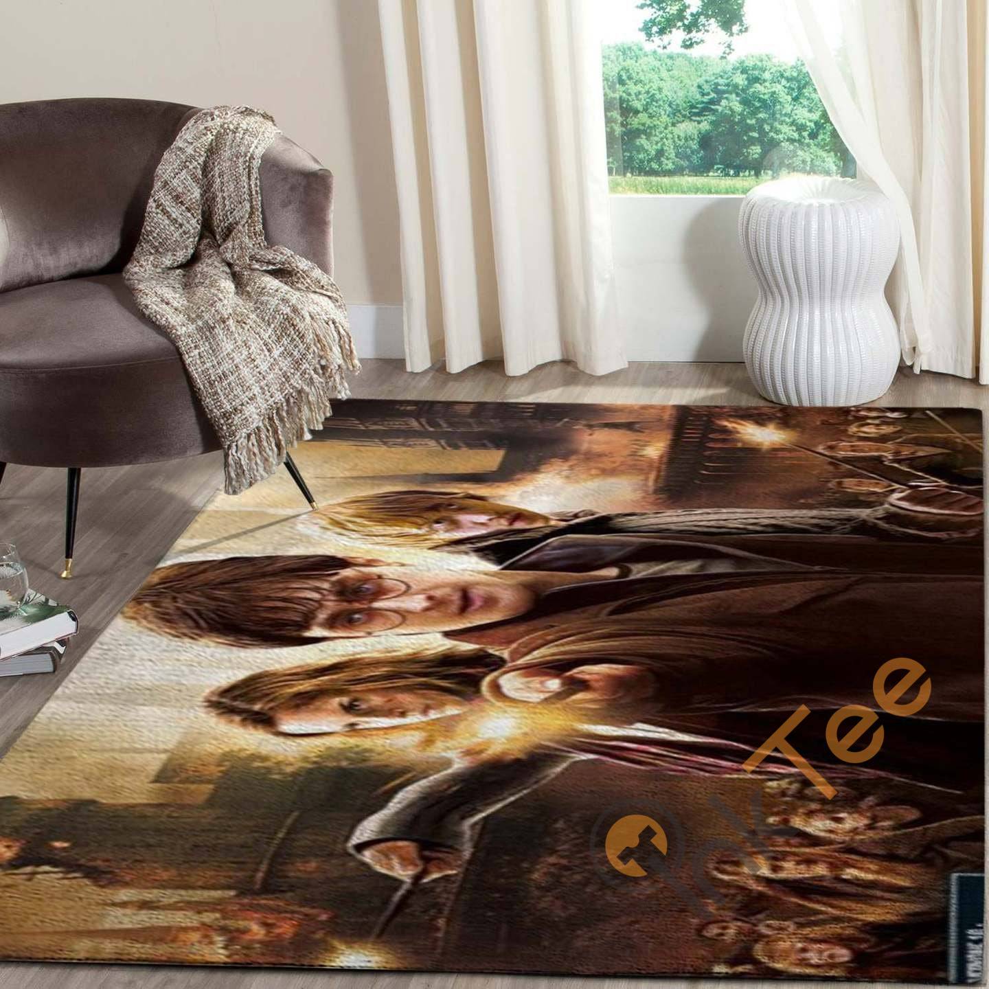 Harry Potter And Best Friend Carpet Living Room Floor Decor Gift For Potter’s Fan Rug