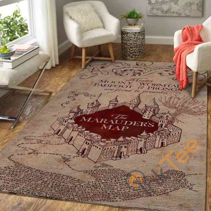 Harry Potter Marauders Map Area Rug