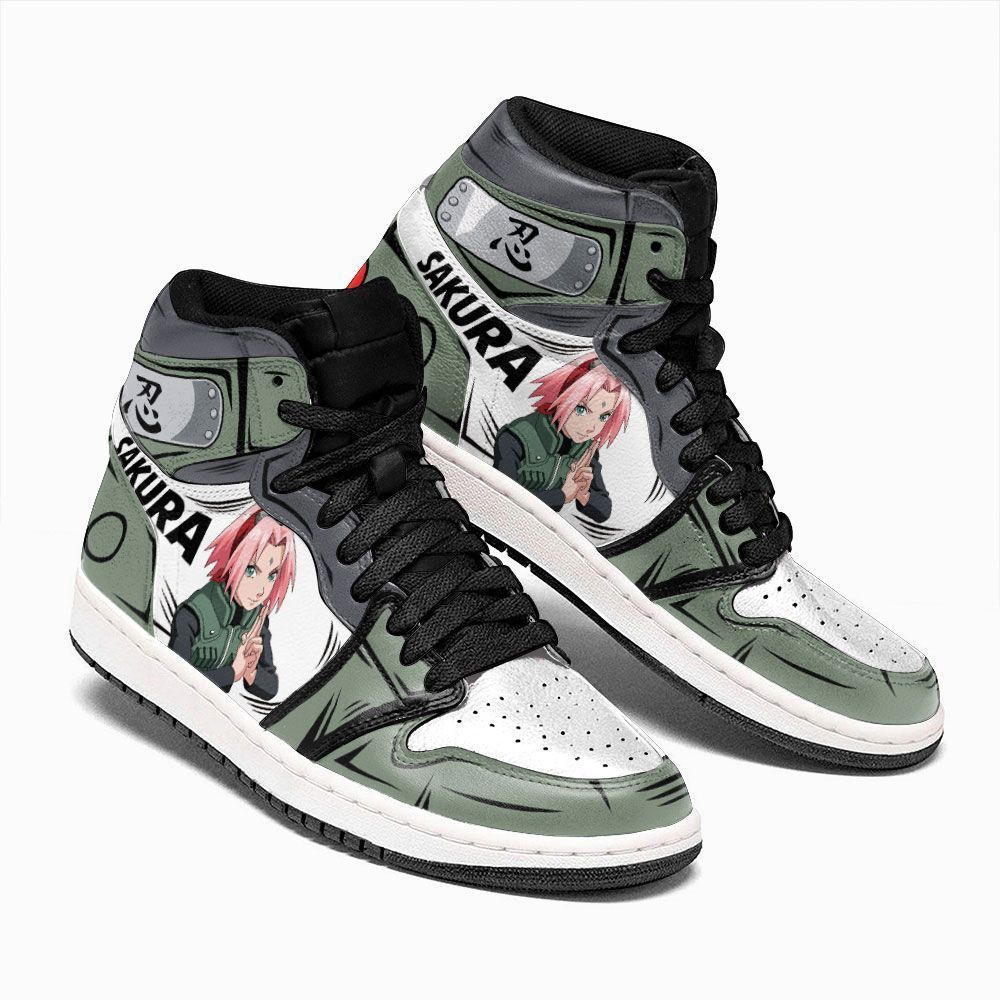 Haruno Sakura Jounin Naruto Custom Anime Air Jordan Shoes