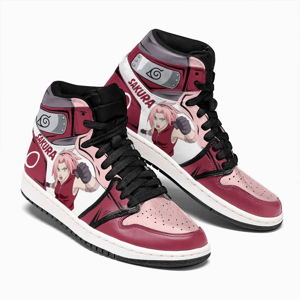 Haruno Sakura Uniform Naruto Custom Anime Air Jordan Shoes