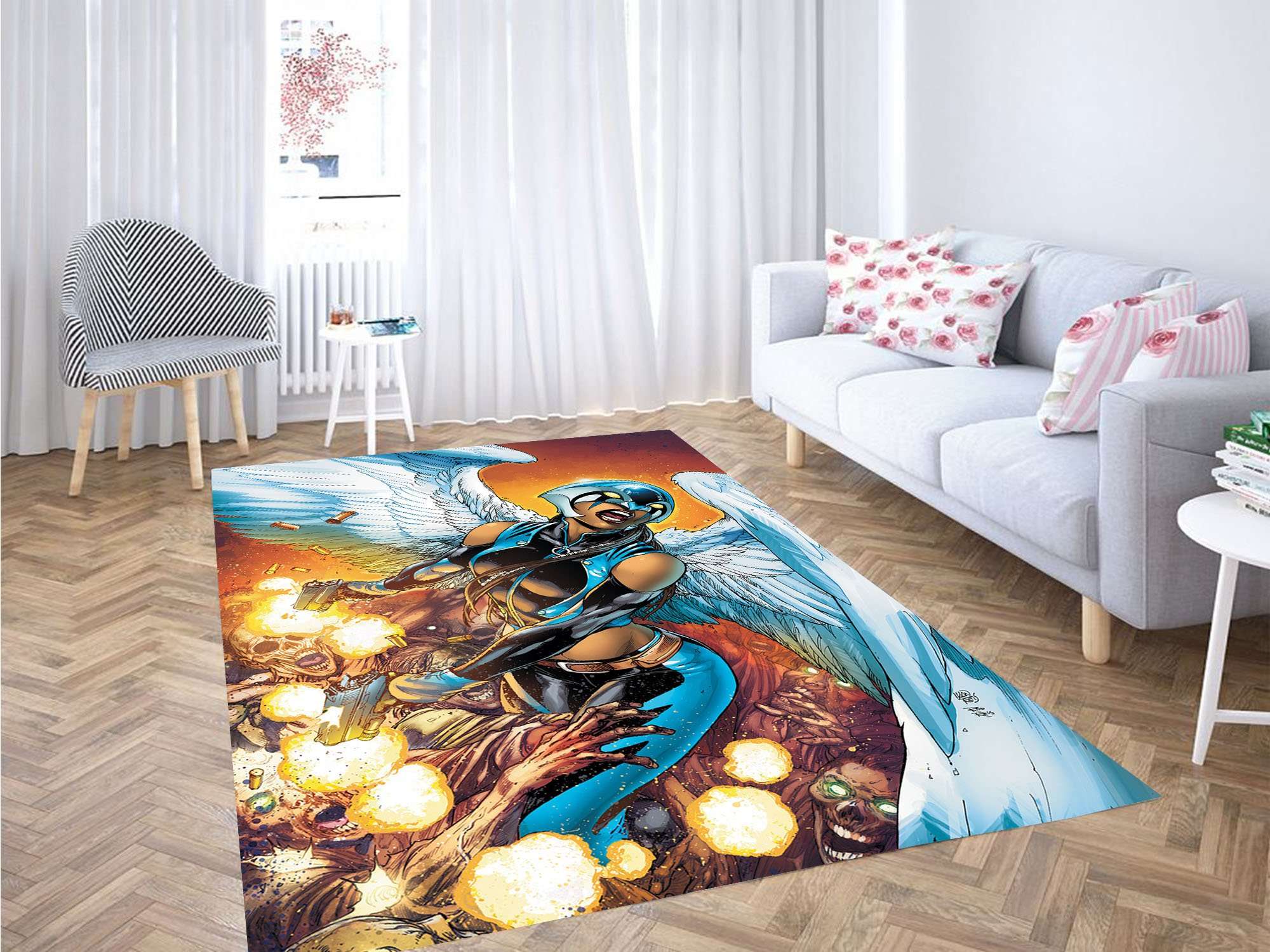 Hawkgirl Dc Carpet Rug