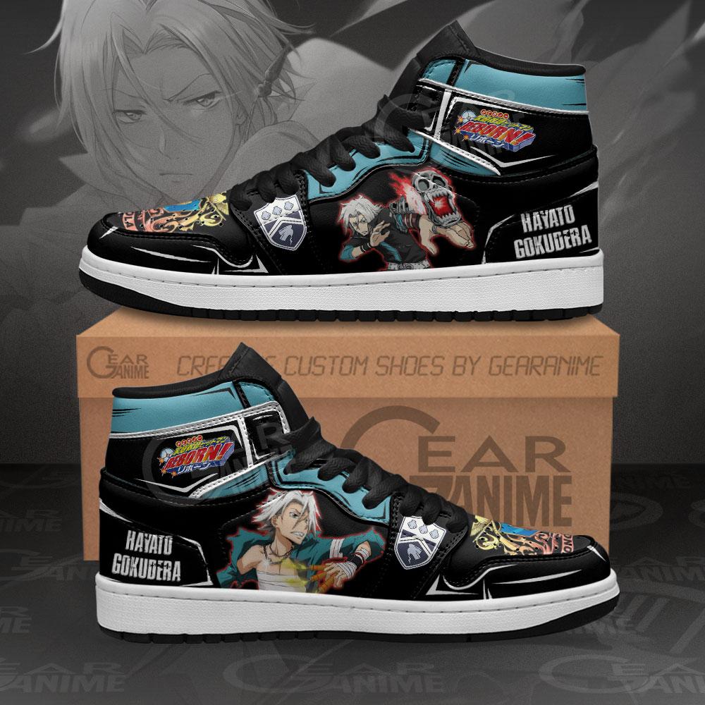 Hayato Gokudera Sneakers Hitman Reborn Anime Air Jordan Shoes