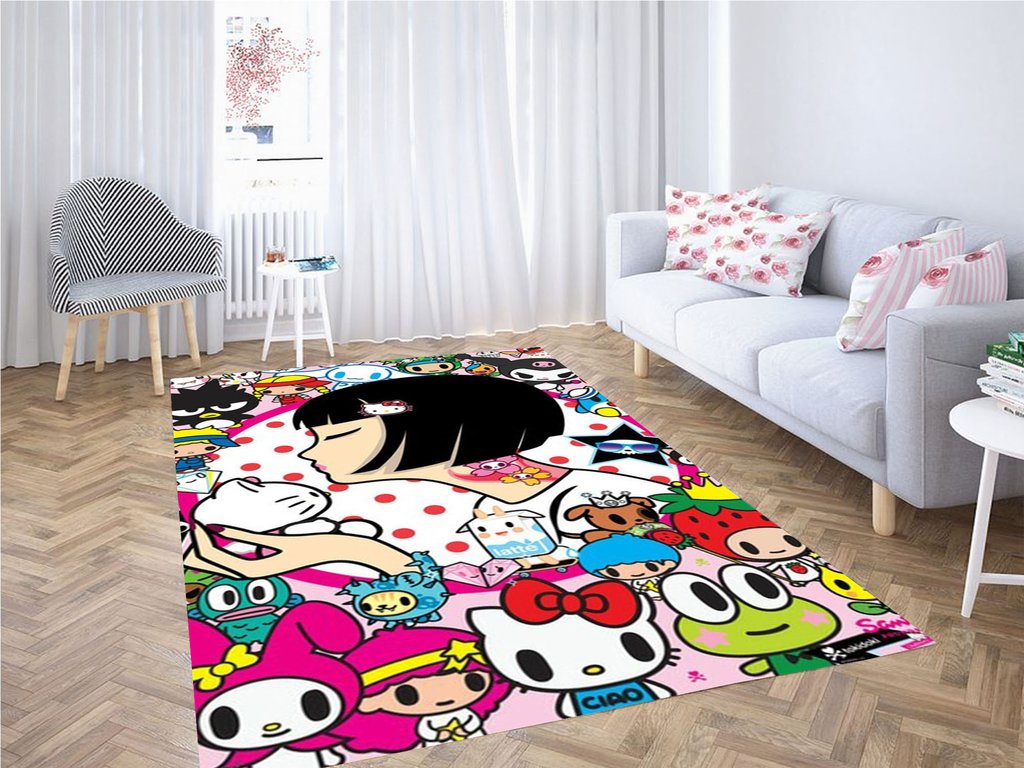 Hello Kitty Art Living Room Modern Carpet Rug 11 Hello Kitty Art Living Room Modern Carpet Rug