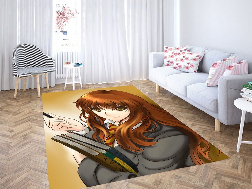 Hermione Granger 90s Anime Style Living Room Modern Carpet Rug 1 Hermione Granger 90s Anime Style Living Room Modern Carpet Rug