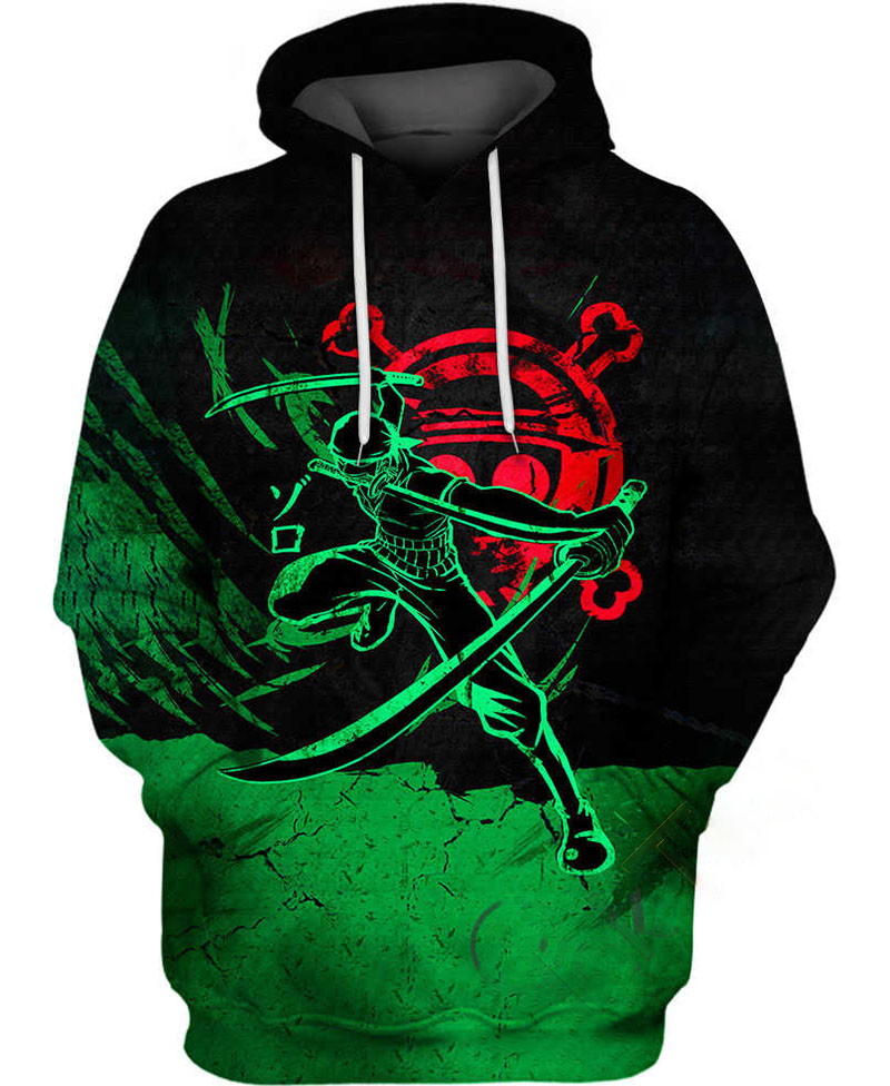 Heroic Zoro Hoodie 3D