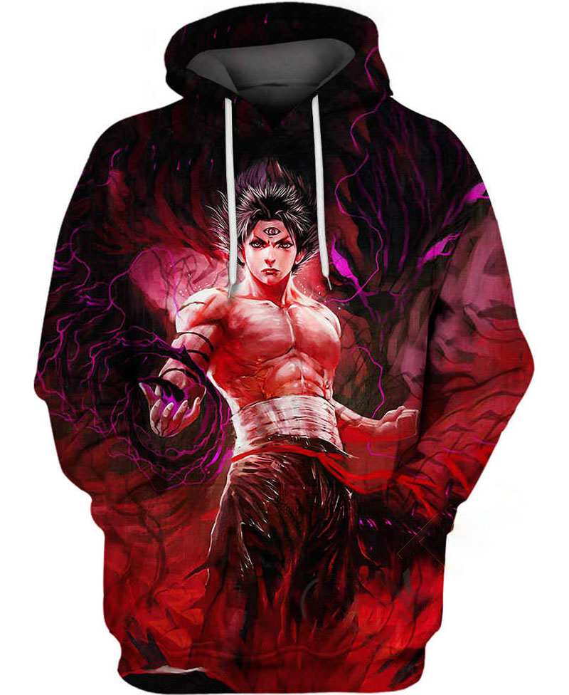 Hiei Black Dragon Hoodie 3D