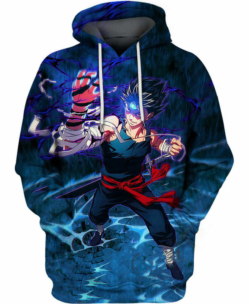Hiei Of The Darkness Hoodie 3D 11 Hiei Of The Darkness Hoodie 3D