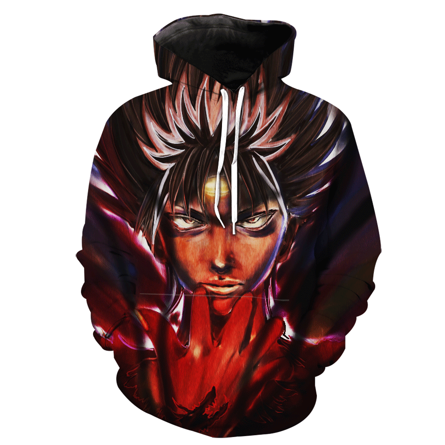 Hiei Yu Yu Hakusho Hiei Face Anime Hoodie 3D