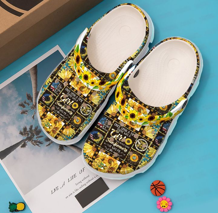 Hippie Girl Sunflowers Crocs Clog Shoes