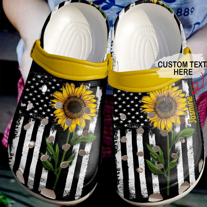 Hippie Personalized Girl Crocs Clog Shoes