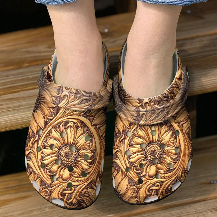 Hippie Sunflower Lover Crocs Clog Shoes