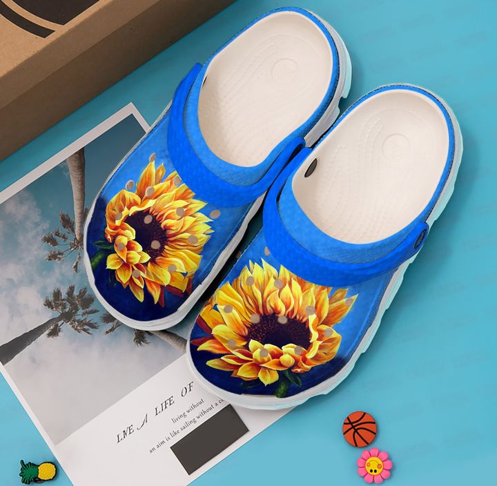 Hippie Sunflower Lover Crocs Clog Shoes