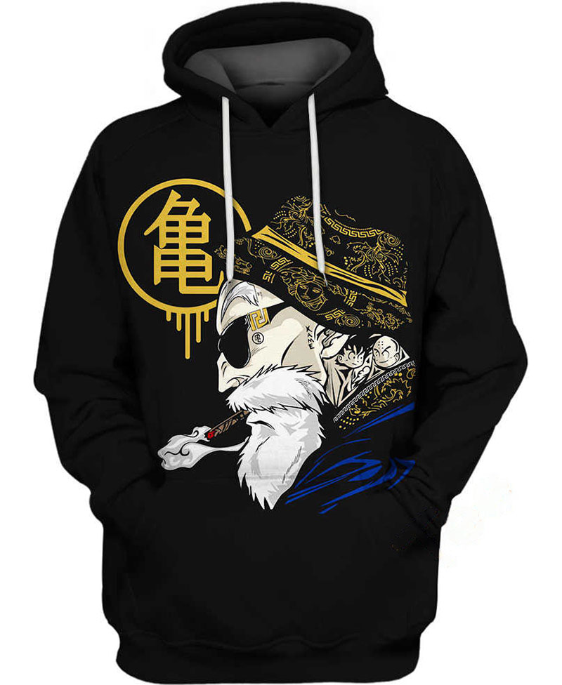 Hipster Roshi Dragon Ball Hoodie 3D