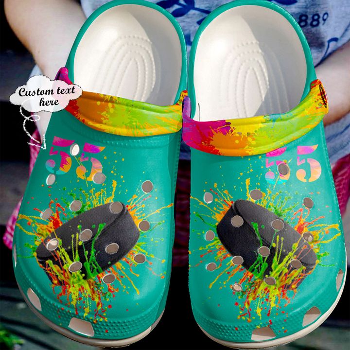 Hockey Personalized Colorful Crocs Clog Shoes